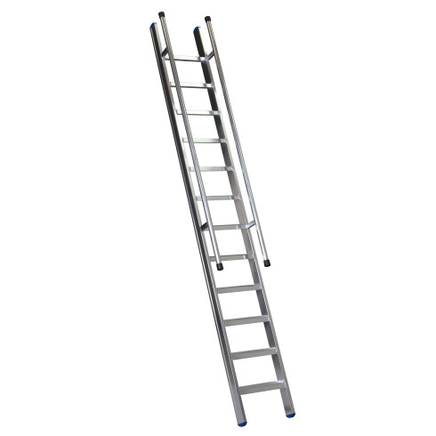 Stufenanlegeleiter 41 cm breit mit Handlauf ohne Traverse