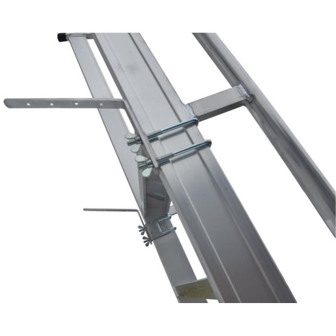 Stufenanlegeleiter 41 cm breit mit Handlauf ohne Traverse