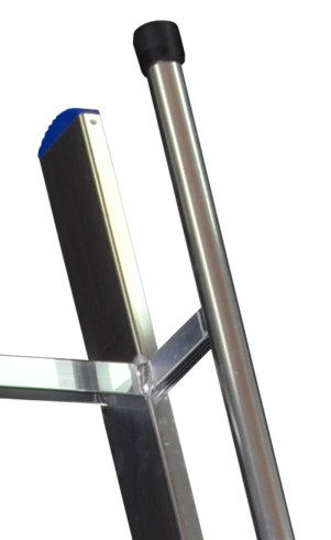 Stufenanlegeleiter 41 cm breit mit Handlauf ohne Traverse