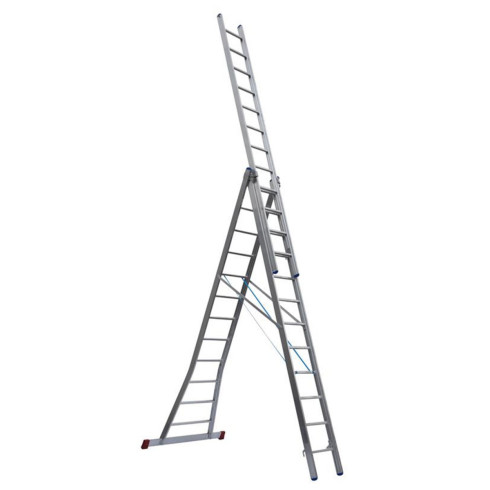 Mehrzweckleiter PREMIUM 3-teilig, 41/47/53 cm breit, konisch ausgestellt