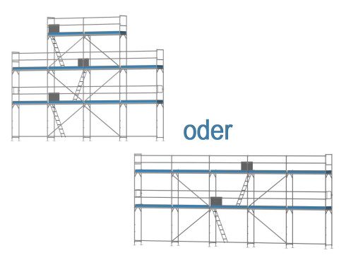 Giebelgerüst klein - 3,0 m Felder