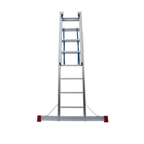 Mehrzweckleiter PREMIUM 3-teilig, 41/47/53 cm breit mit Aussteifungsstreben an den Leiternteilen