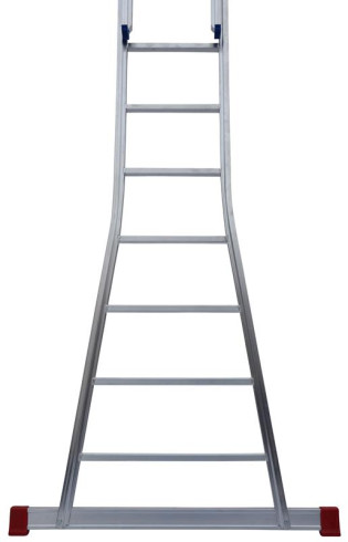 Schiebeleiter PREMIUM 2-teilig, 41/47 cm breit, unten konisch ausgestellt