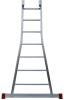 Schiebeleiter PREMIUM 2-teilig, 41/47 cm breit, unten konisch ausgestellt