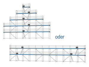 Giebelgerüst maxiXL - 3,0 m Felder