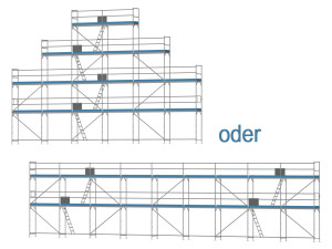 Giebelgerüst maxi - 2,5 m Felder