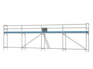 Traufseitengerüst 48 m² - 3,0 m Felder - 12 m lang - 4 m Arbeitshöhe