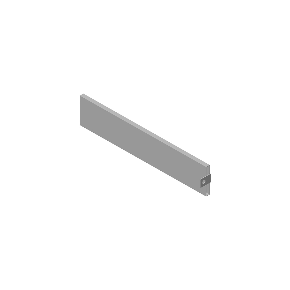 F000356 - Bordbrett Alu 0,75m Stirnseite neu F000356 - Bordbrett Alu 0,75m Stirnseite neu